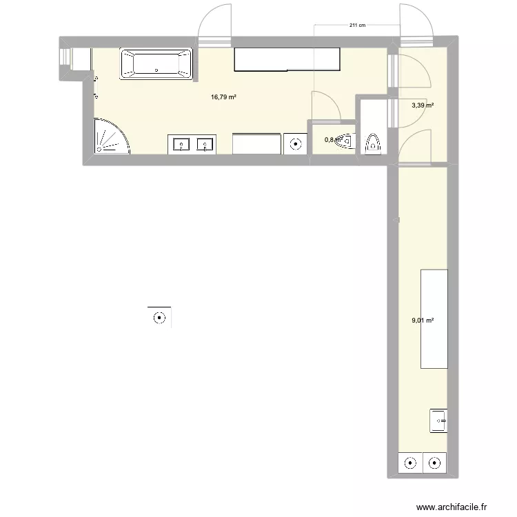 SALLE DE BAIN 3. Plan de SALLE DE BAIN 3. Plan de