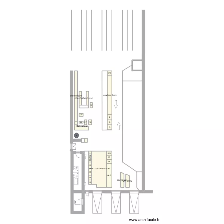 Plan quai. Plan de 31 et 14 m² Plan quai. Plan de 31 et 14 m²