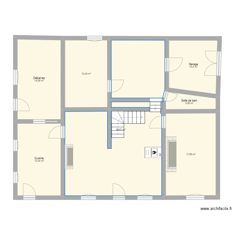 maison reillanne. Plan de 7 pièces et 120 m2