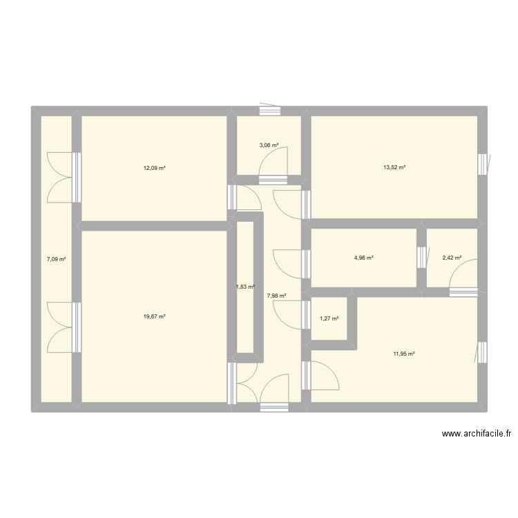 Projet actuel GT19/01/2025. Plan de 0 pièce et 0 m2