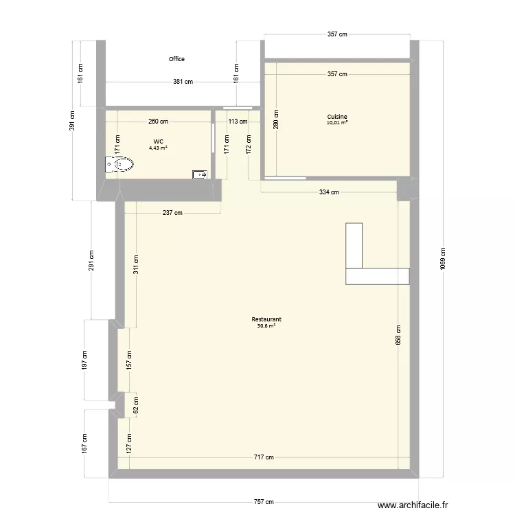 MVS (La R&eacute;galade). Plan de 