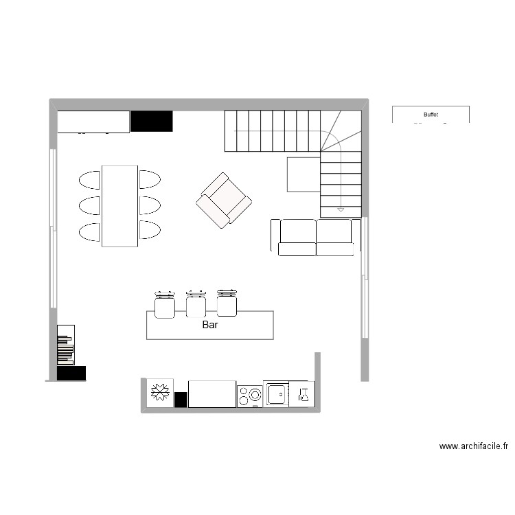 PLAN V1 avec escalier 2. Plan de 0 pièce et 0 m2