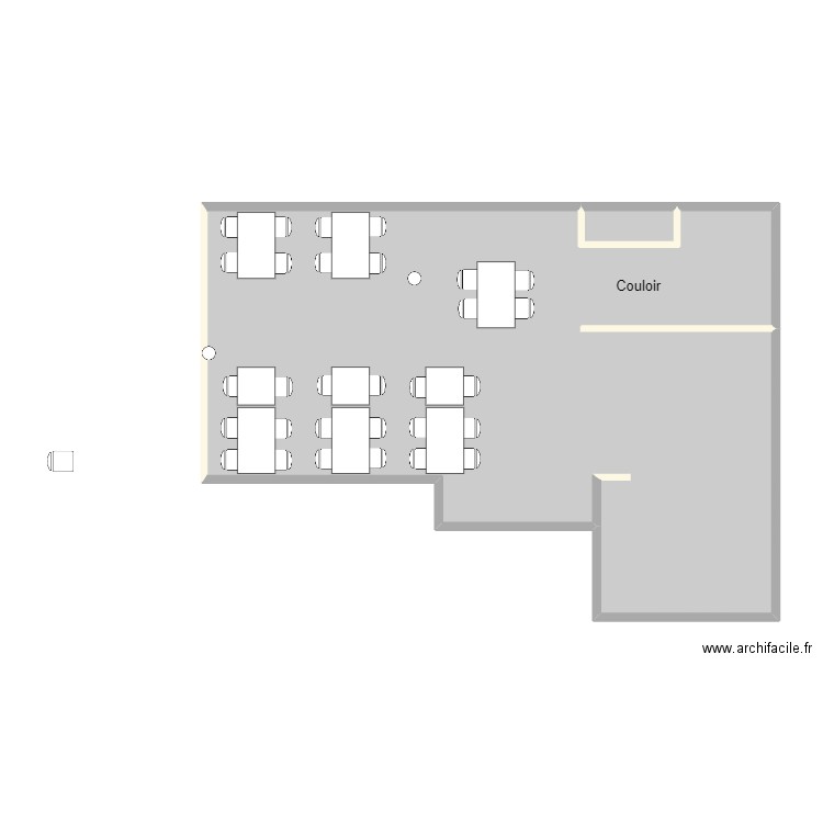 Les Fougères_Villa_Salle à manger (V2). Plan de 2 pièces et 81 m2
