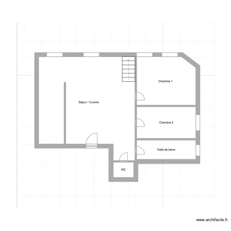 Plan HECKMANN. Plan de 5 Pièces et 58 m²