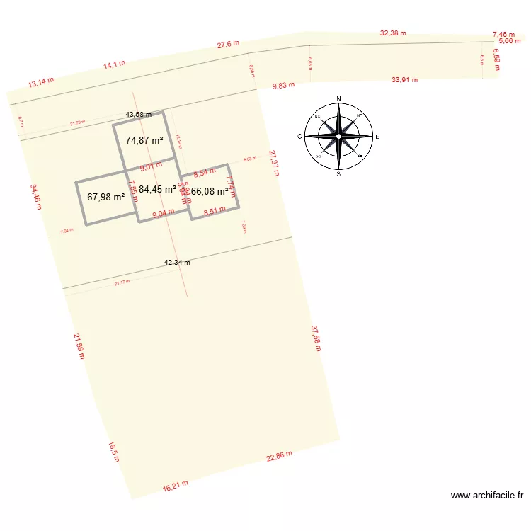Hudimesnil_1163_1164_1167_Plan_01_Dans_Axe. Plan de 