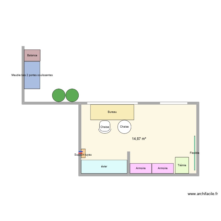 Plan laverie UPF OPTION 2. Plan de 0 pièce et 0 m2
