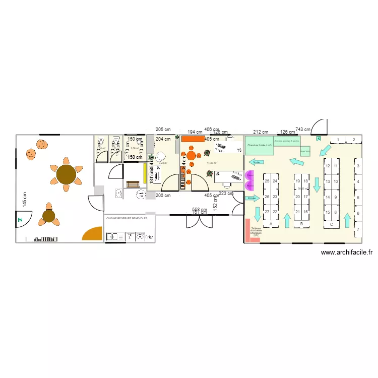 EPICERIE V1. Plan de 