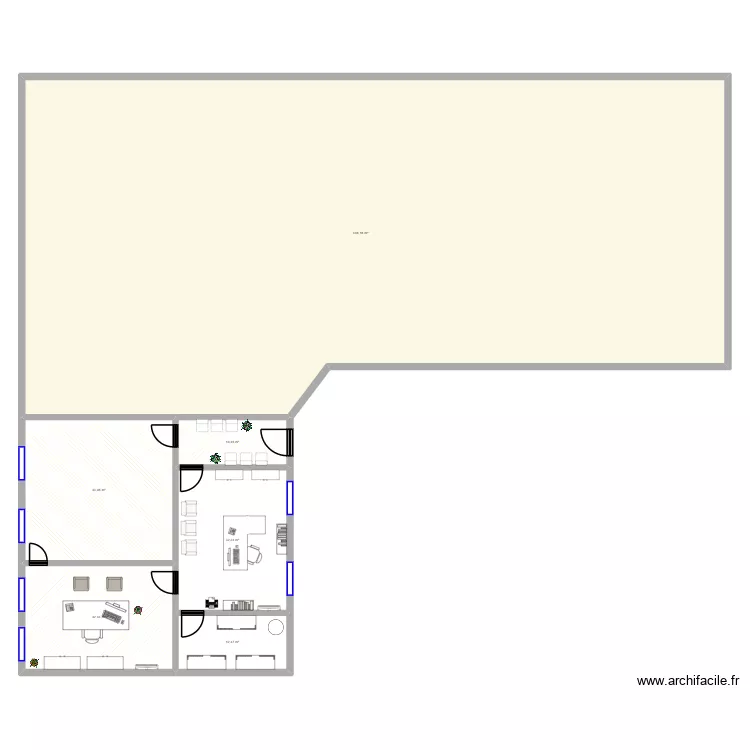 MAIRIE. Plan de 6  et 578 m²