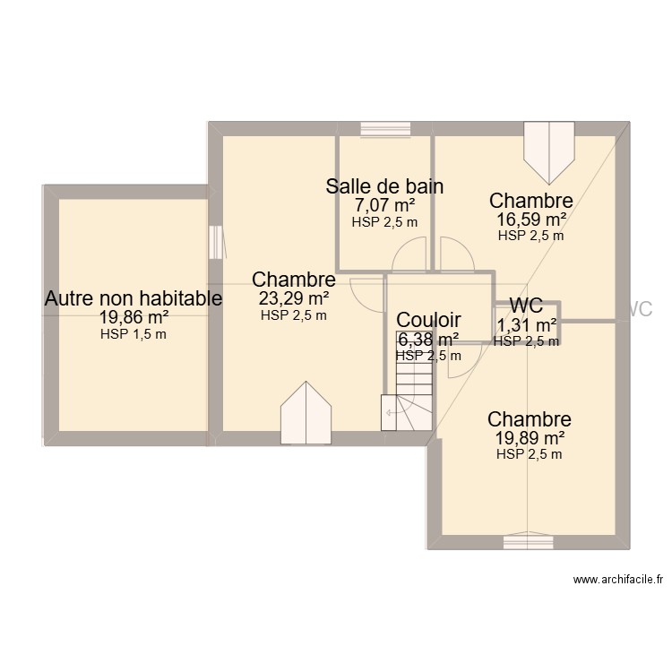 Fontenay Mauvoisin. Plan de 15 pièces et 182 m2