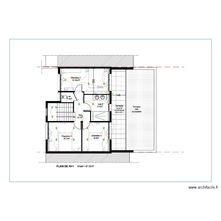 Pessac R+1. Plan de 0 pièce et 0 m2