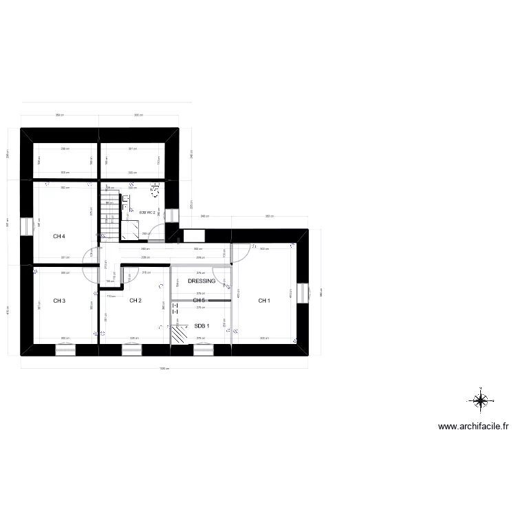 BERGERIE ETAGE NEW. Plan de 