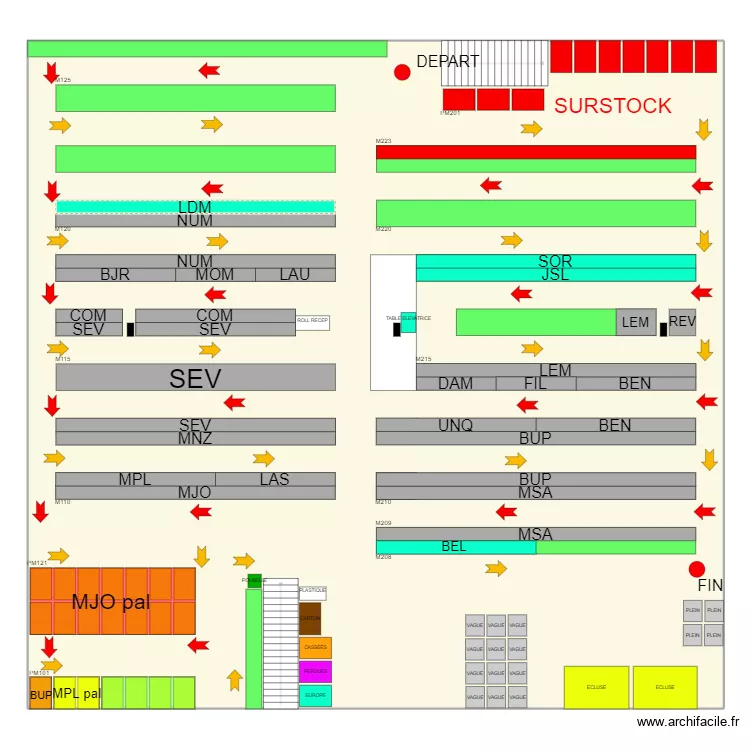 mezza 26/04/2024. Plan de 