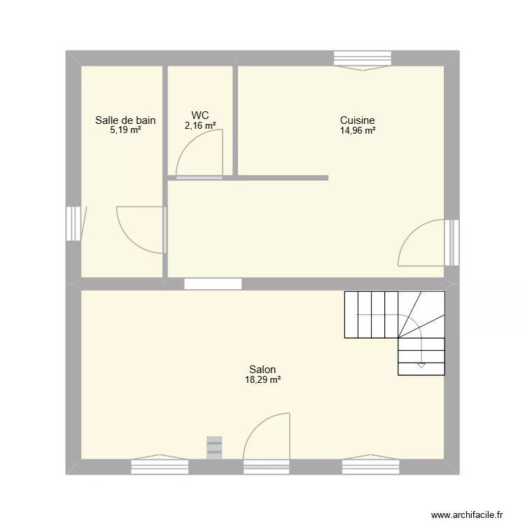 FAUVEL. Plan de 4 et 41 m² FAUVEL. Plan de 4 et 41 m²