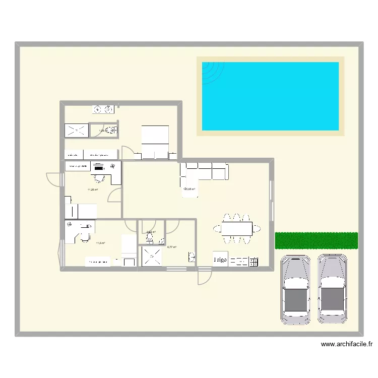 Plan1. Plan de 6  et 365 m²