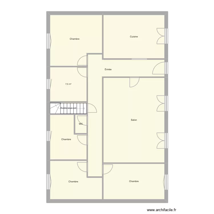 SAID BEN SALAH. Plan de 10  et 121 m²