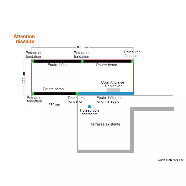 Terrasse Poggio. Plan de 