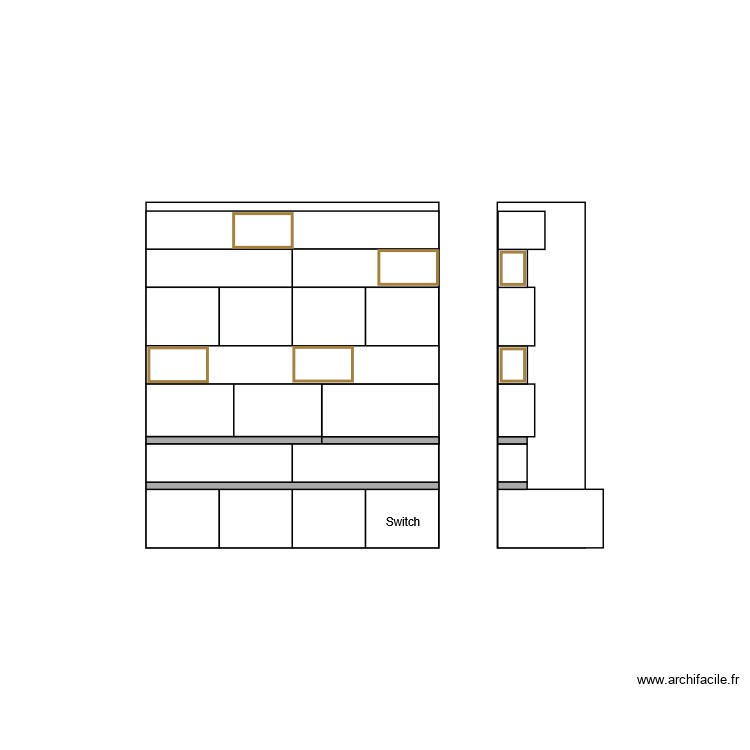 Bureau. Plan de 0 pièce et 0 m2