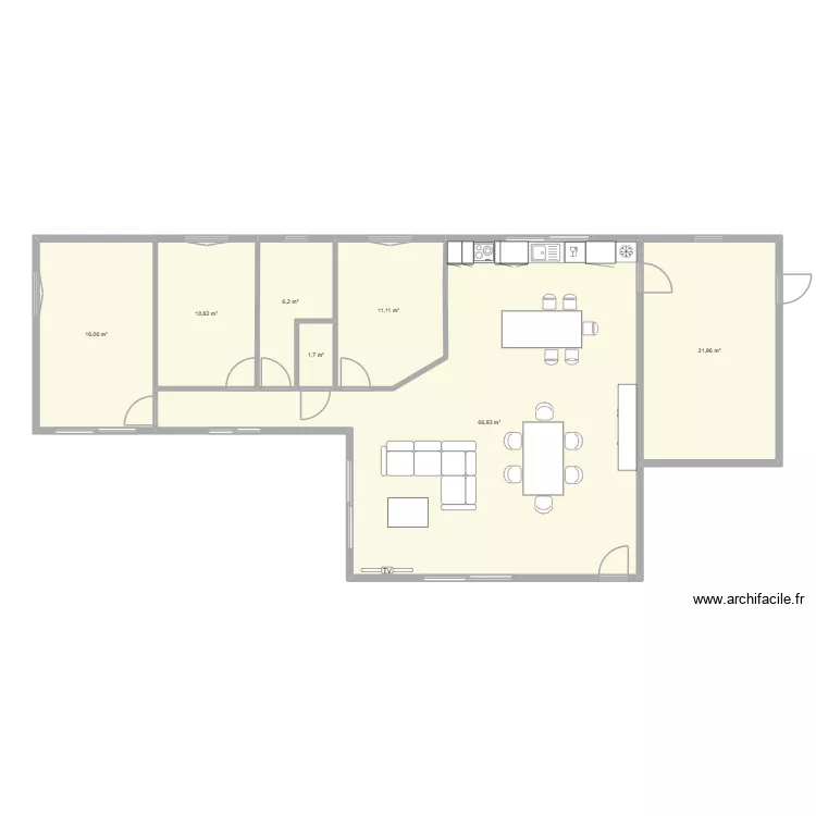 Maison 2. Plan de 7 et 135 m² Maison 2. Plan de 7 et 135 m²