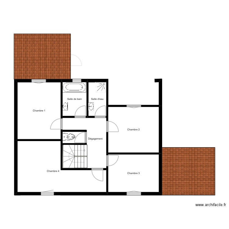 Plan 2 Scaprim. Plan de 16 pièces et 155 m2