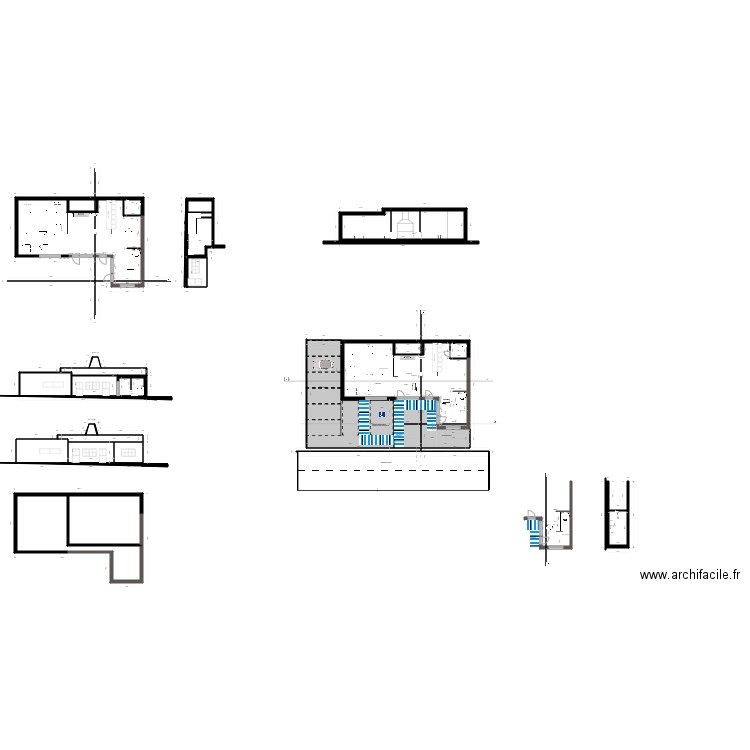 Plan friterie johan 4. Plan de 36 pièces et 690 m2