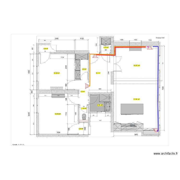 ESPY / BARRE sono. Plan de 0 pièce et 0 m2