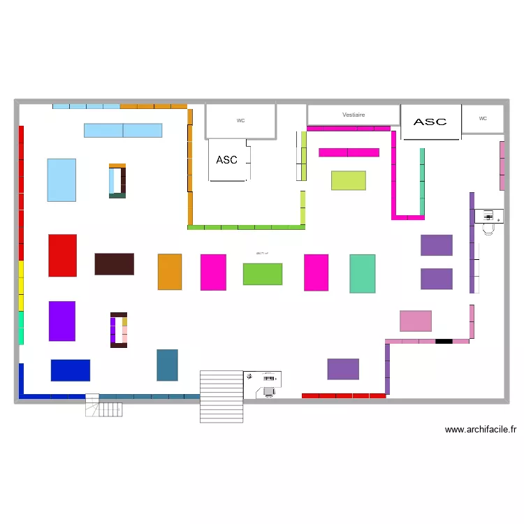 etage 5 gibert. Plan de 