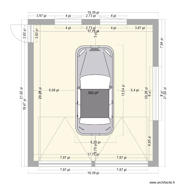 Garage. Plan de Garage. Plan de