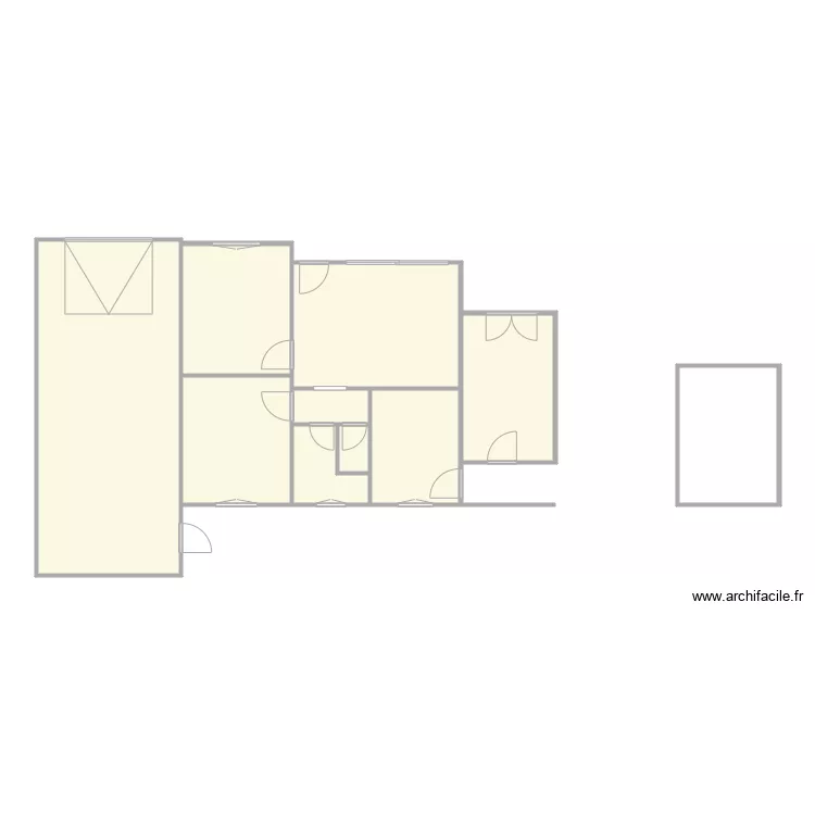 guiau. Plan de 10  et 105 m²