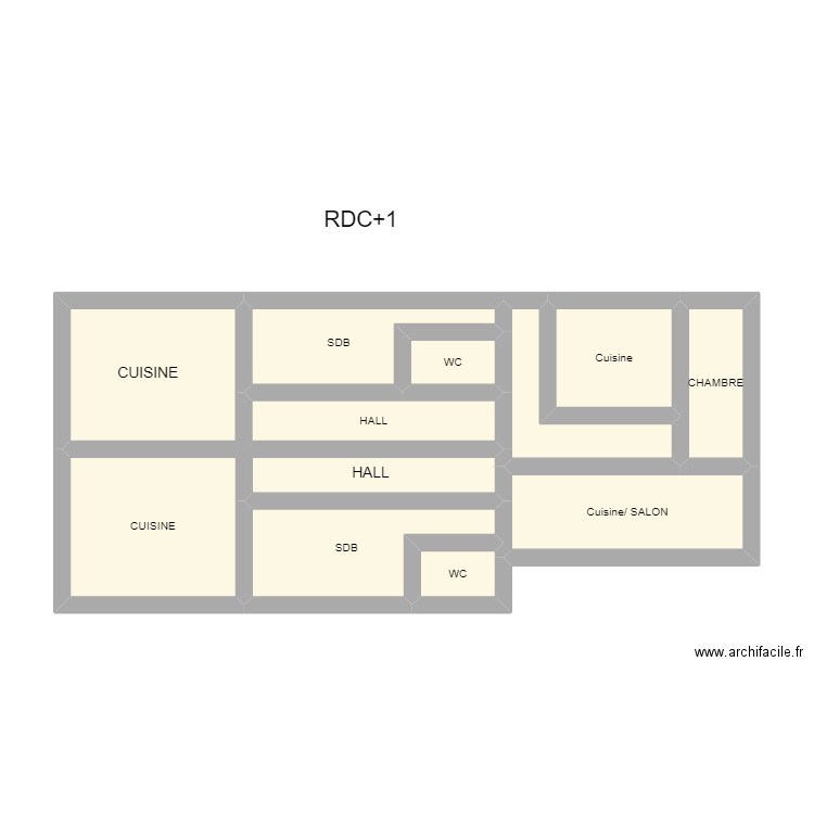 IM3. Plan de 10 pièces et 30 m2