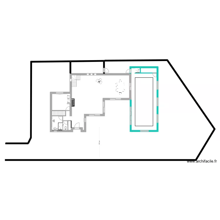Saint Gratien BROM rez de chauss&eacute;e variante 4. Plan de 
