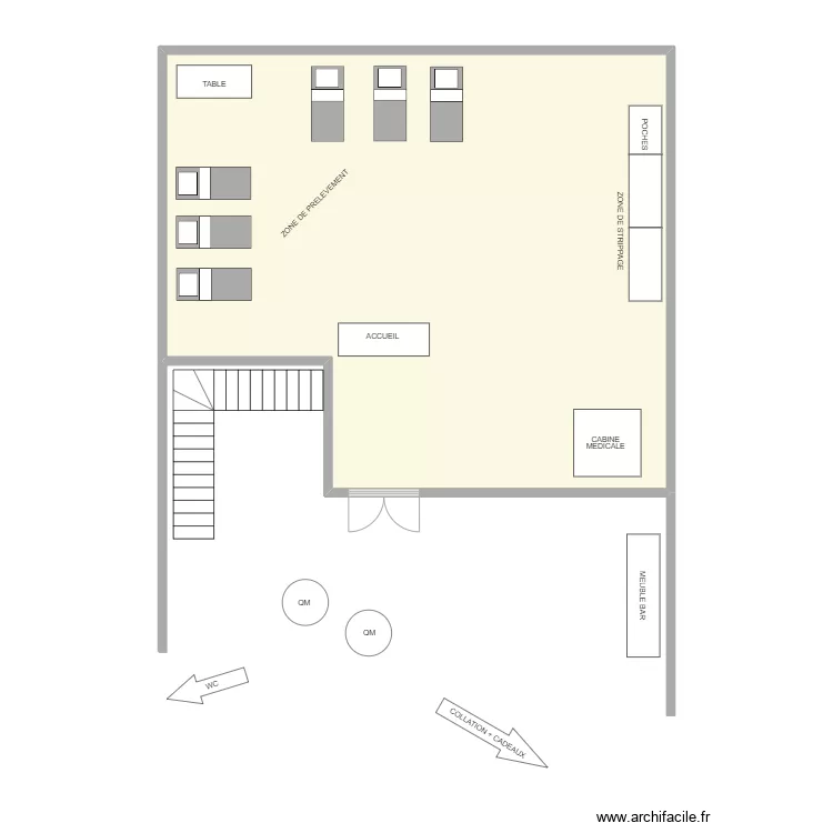 CHARLEROI- AIRPORT HOTEL VAN DER VALK - SALLE FOKKER. Plan de 