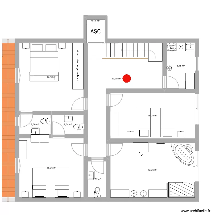 1010. Plan de 33  et 658 m²