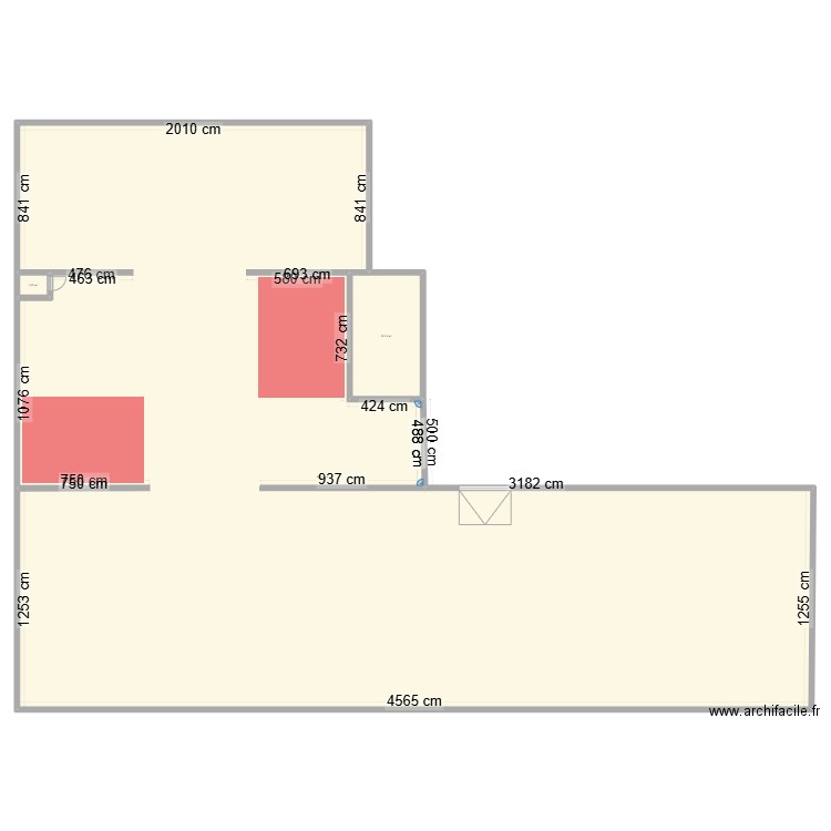 peugeot. Plan de 3 pièces et 1026 m2