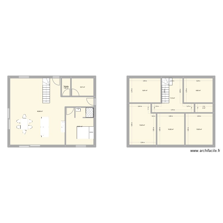 Plan 2. Plan de 11 pièces et 137 m2