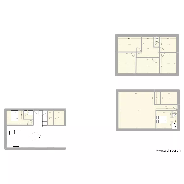 Plan 2. Plan de 16  et 157 m²