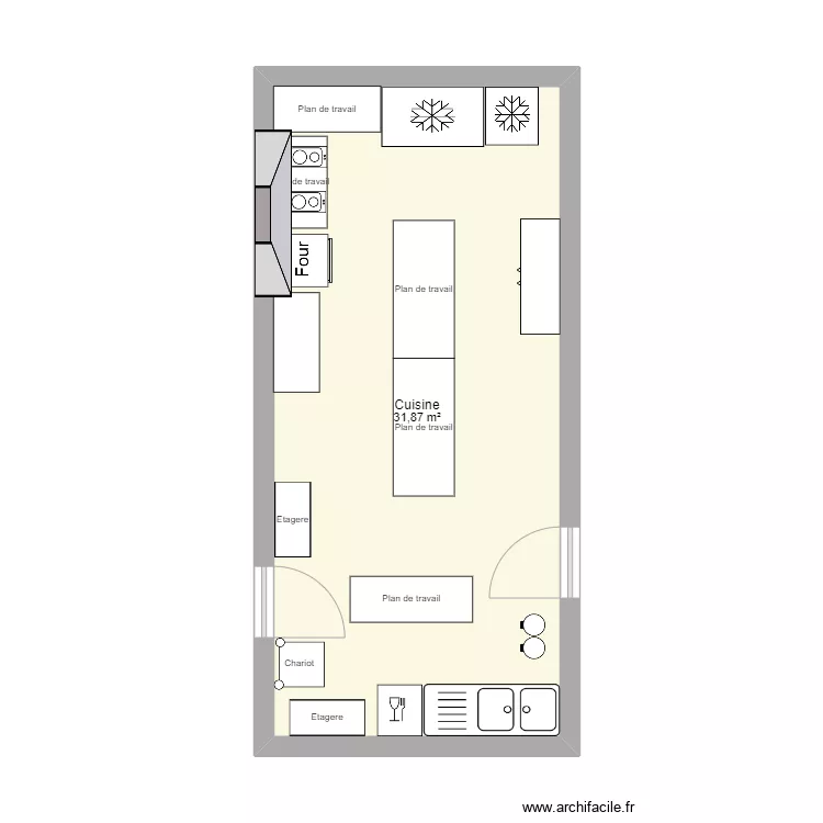 RESTO COEUR. Plan de 