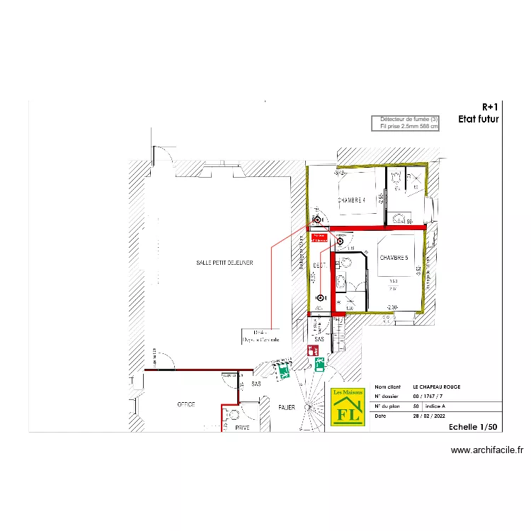 securite 1er etage . Plan de 