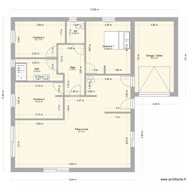 Plan 2. Plan de 8 et 114 m² Plan 2. Plan de 8 et 114 m²