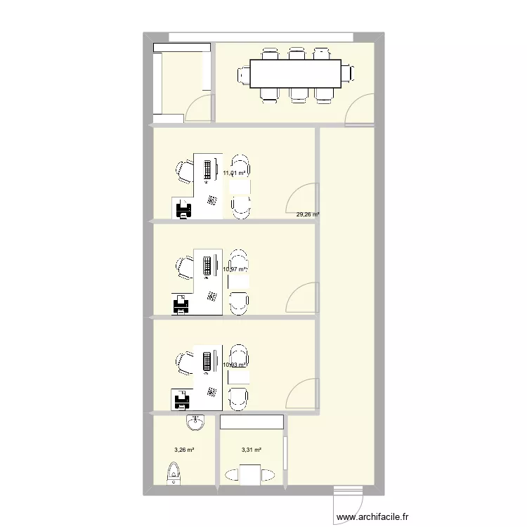 bureau administration . Plan de 