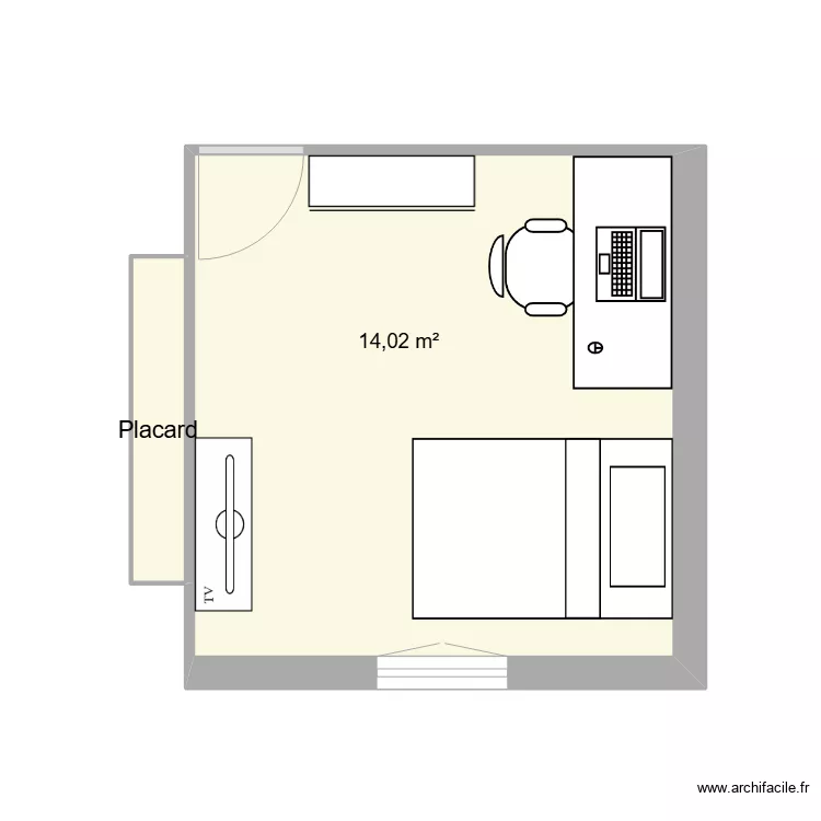 chambre mathias. Plan de 