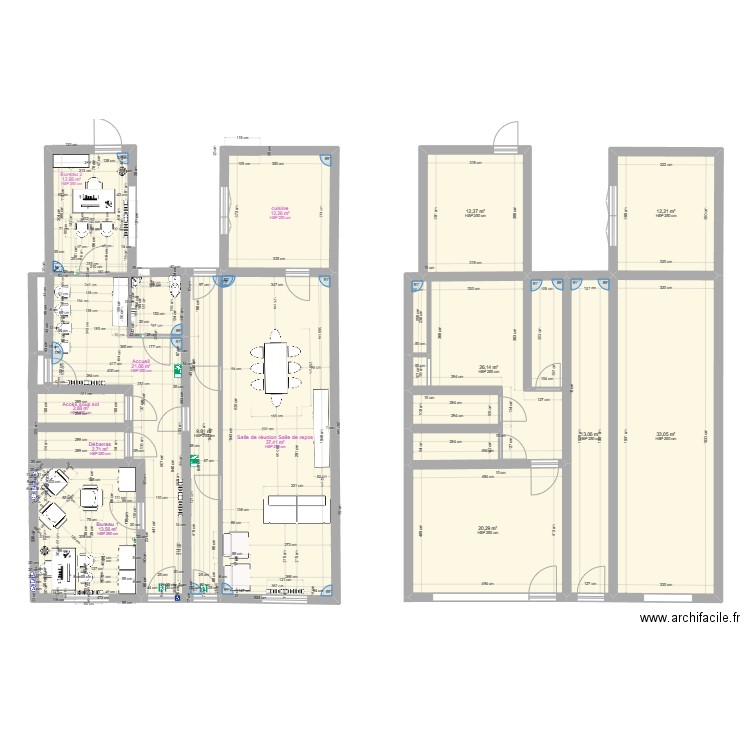 Plan cabinet libéral. Plan de 0 pièce et 0 m2