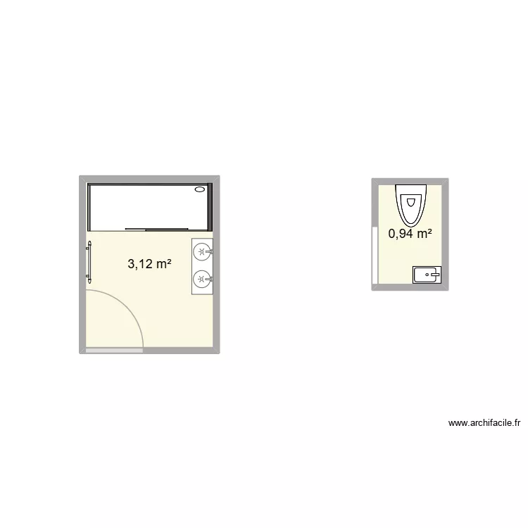 BOILOT. Plan de 2 et 4 m² BOILOT. Plan de 2 et 4 m²