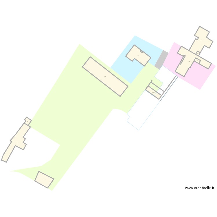 projet 2. Plan de 12 pièces et 1377 m2
