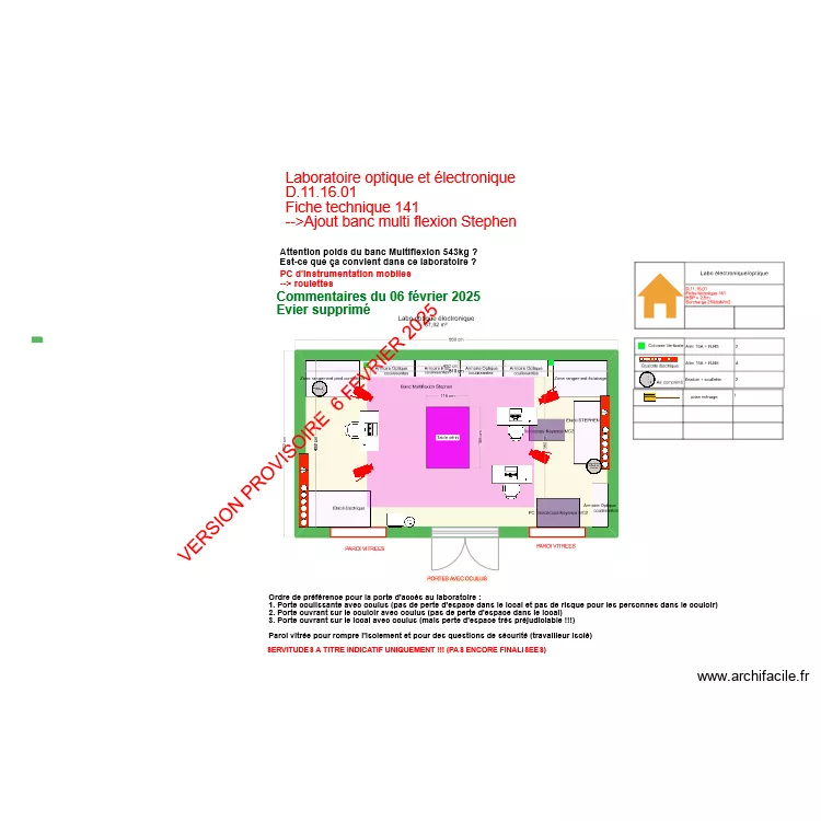 Fiche141-labo &eacute;lectronique optique V2025-02-06. Plan de 