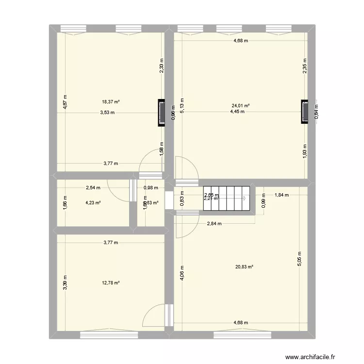 &eacute;tage1. Plan de 