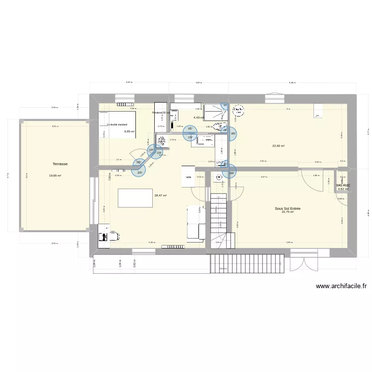 RDC V6 avec isolation ext&eacute;rieure. Plan de 0 pièce et 0 m2