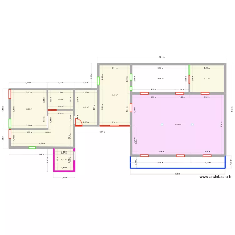 3 mares ter 2. Plan de 9 et 151 m² 3 mares ter 2. Plan de 9 et 151 m²