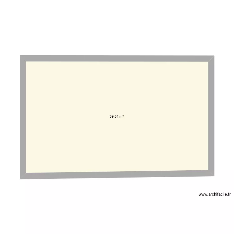 Remise second lanc&eacute;. Plan de 1  et 39 m²