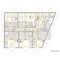 etage avec salles d'eau apr&egrave;s mezzanine