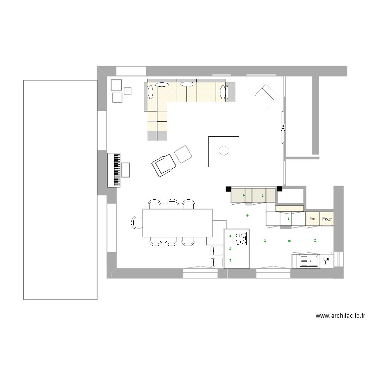 cuisine 6. Plan de 0 pièce et 0 m2